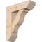 Ekena Millwork Funston Slat Smooth Bracket w/ Offset Brace, Douglas Fir, 7 1/2"W x 24"D x 28"H BKT0806X24X28FST06SDF - alternate 1